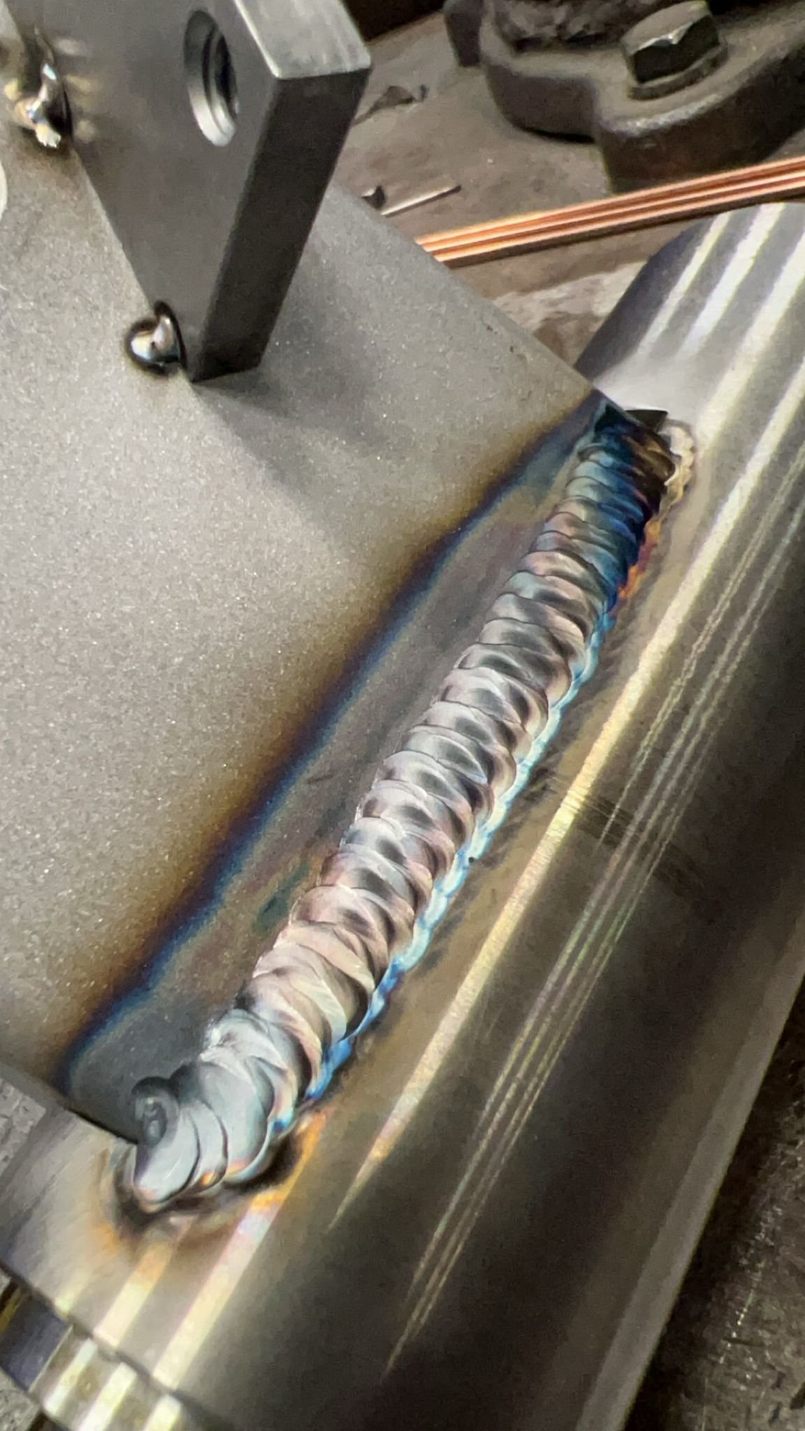 Weld closeup